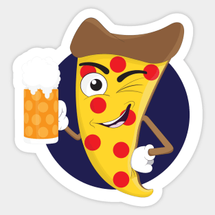 Pizza & Beer Sticker